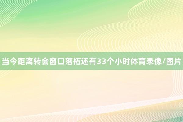 当今距离转会窗口落拓还有33个小时体育录像/图片